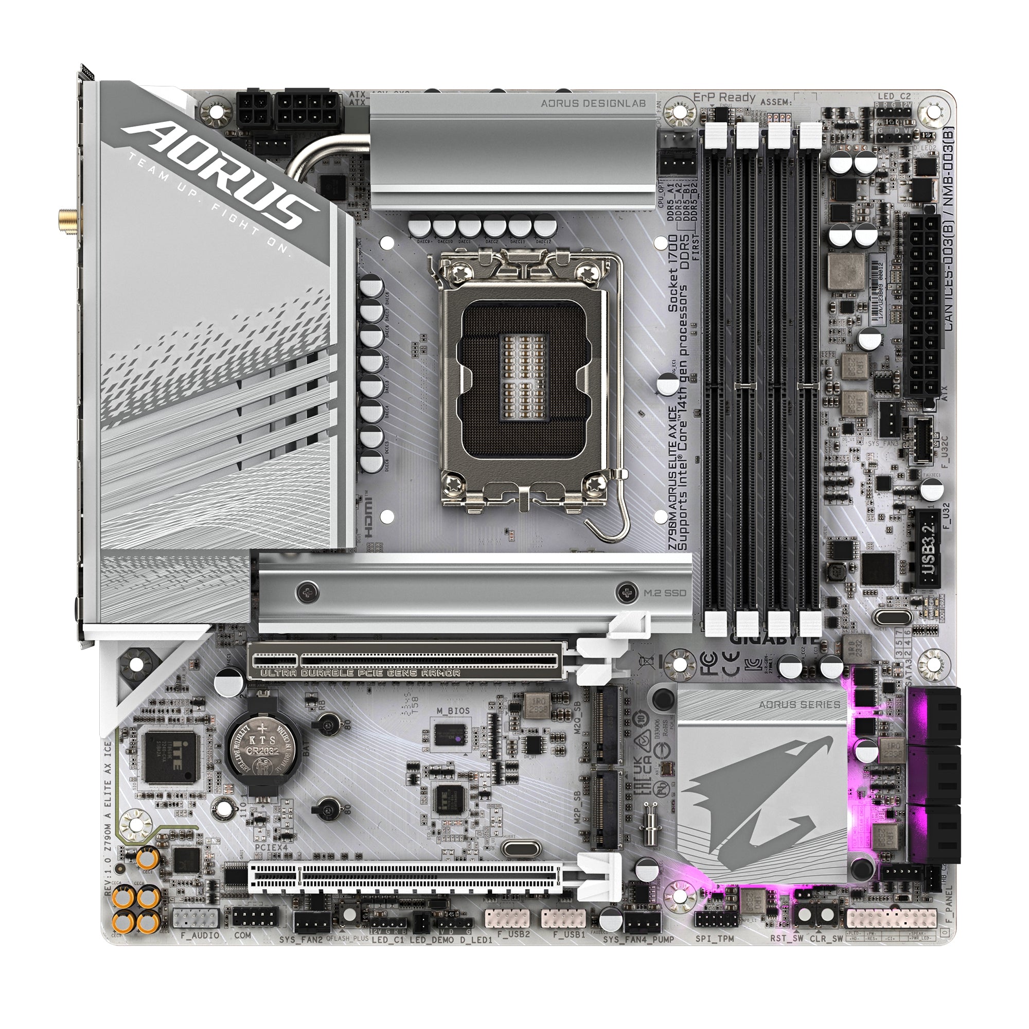 Motherboards Gigabyte Z790M A Elite Ax Ice Mb