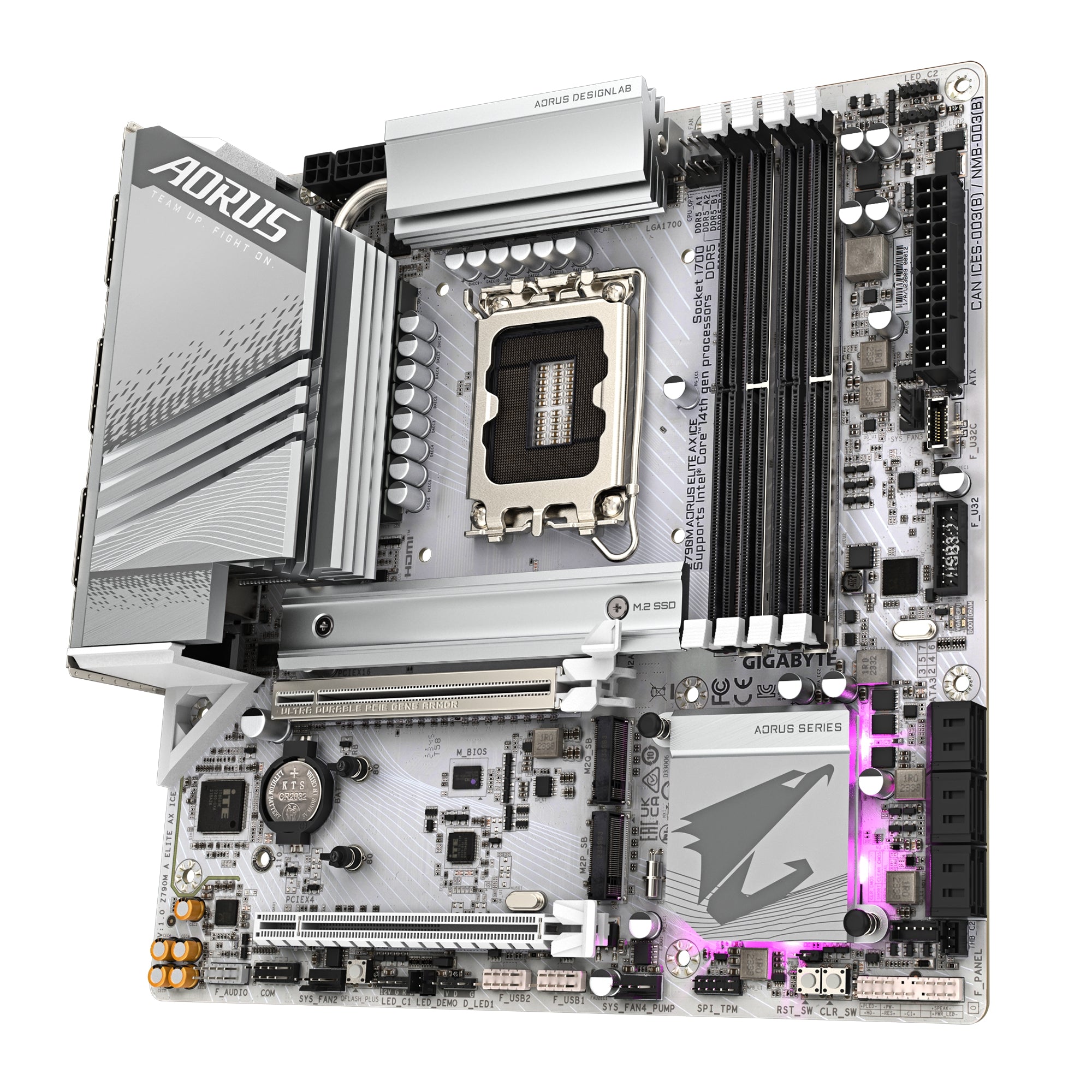 Motherboards Gigabyte Z790M A Elite Ax Ice Mb