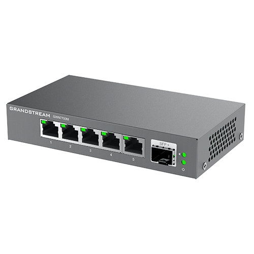 Switch Grandstream Gwn7701P No Administrable De 8 Puertos Gigabit Con 4 Poe Hasta 60W Salida Compatible Cloud Carcasa Metalica