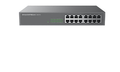 Switch Grandstream Gwn7702 No Administrable De 16 Puertos Gigabit Compatible Con Cloud Carcasa Metal