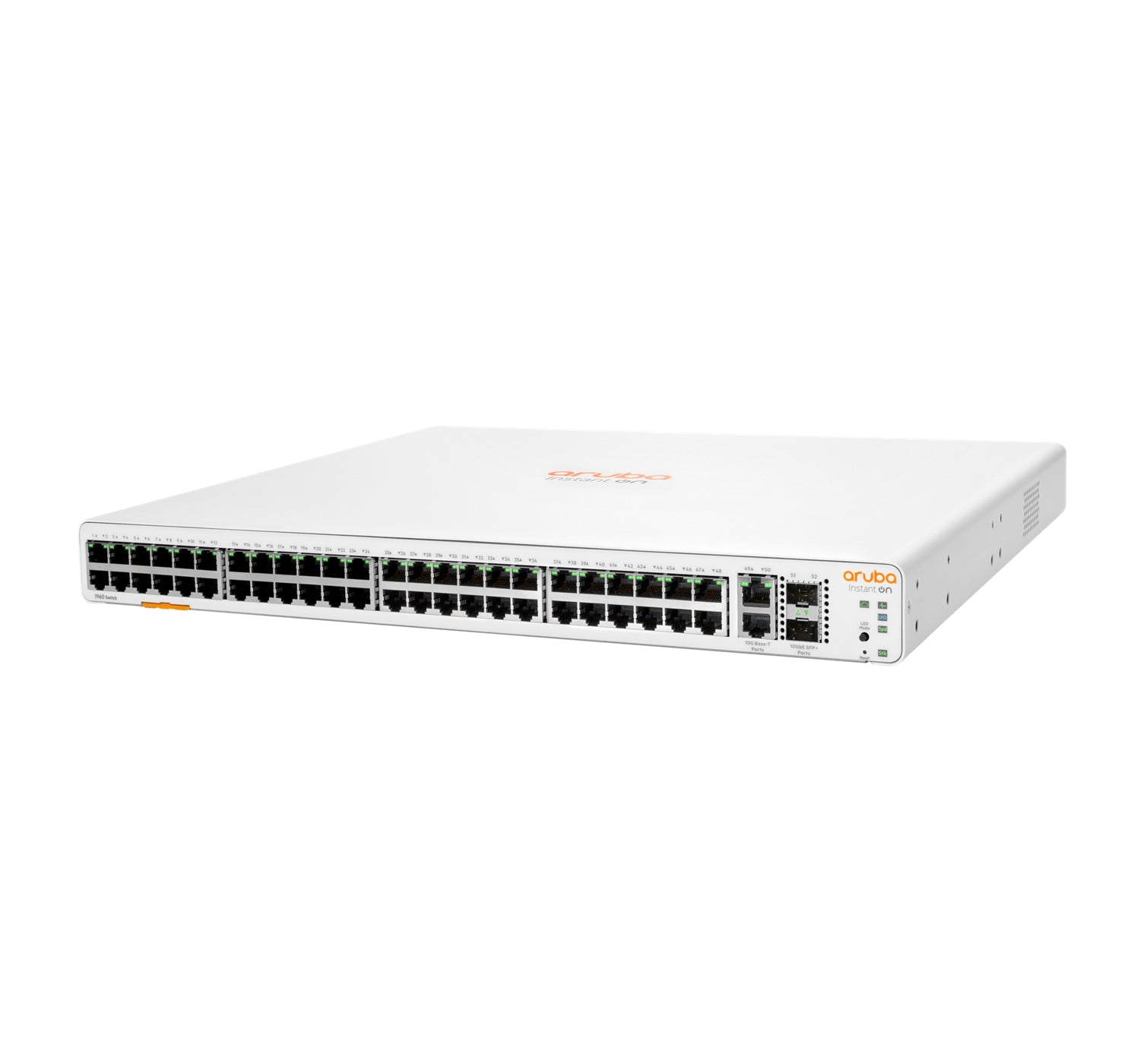 Switch Hpe Aruba Jl808A Instant On 1960 48 Rj-45 10/100/1000, 2 Sfp 10 Gbe, 10Gbase-T