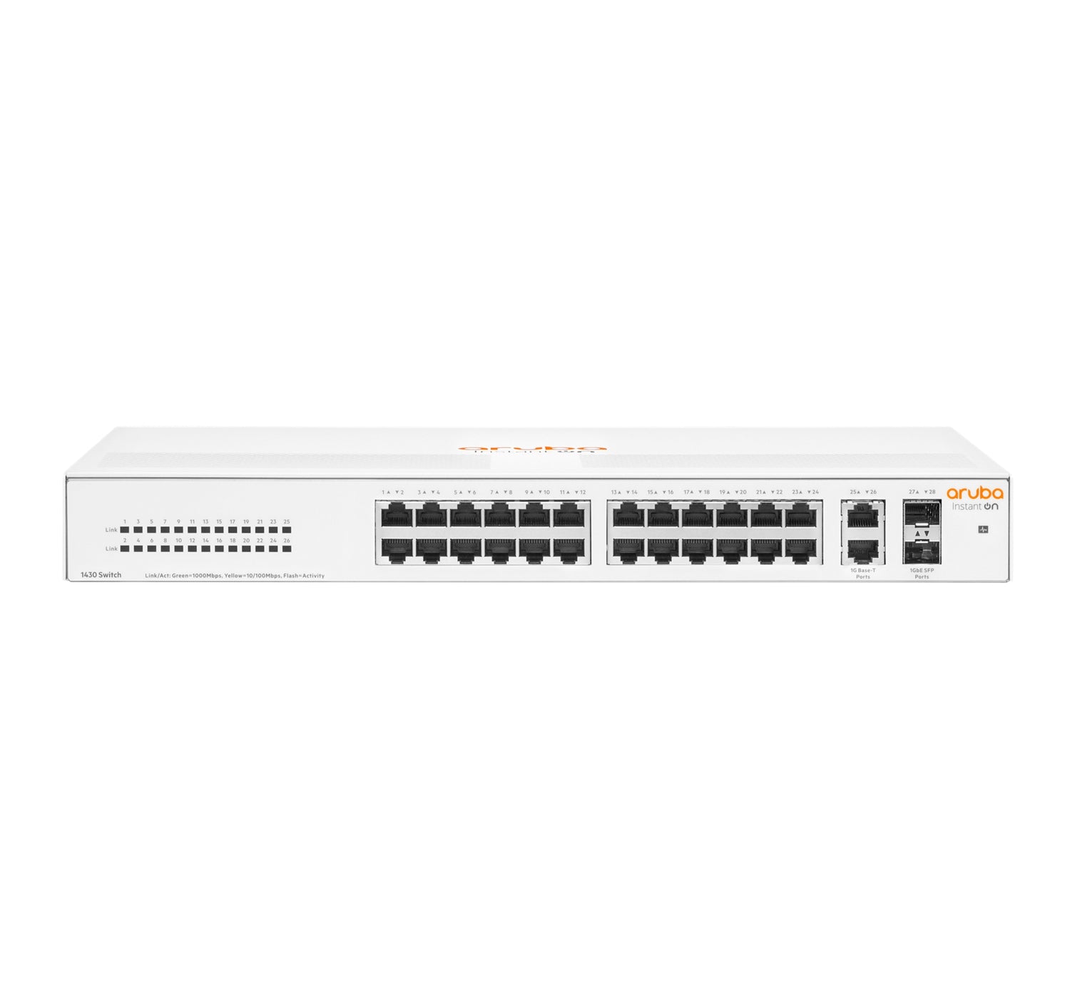 Switch Hpe Aruba R8R50A Instant On 1430 Con 24 Puertos Rj45 10/100/1000 Mbps No Administrable