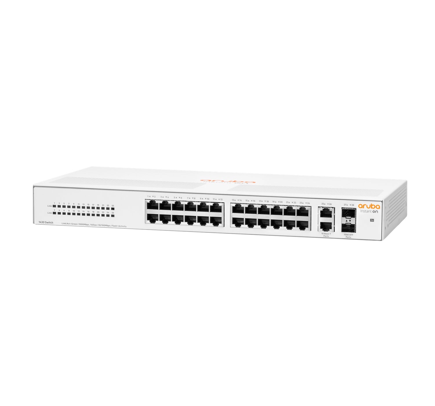 Switch Hpe Aruba R8R50A Instant On 1430 Con 24 Puertos Rj45 10/100/1000 Mbps No Administrable