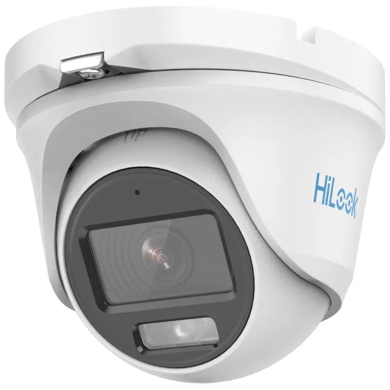 Hikvision Camara Colorvu Turret Turbohd 1080P / Imagen A Color 24/7 / Lente 2.8 Mm / Micrfono Integrado / Luz Blanca 20 Mts / Ip66 / Metalica