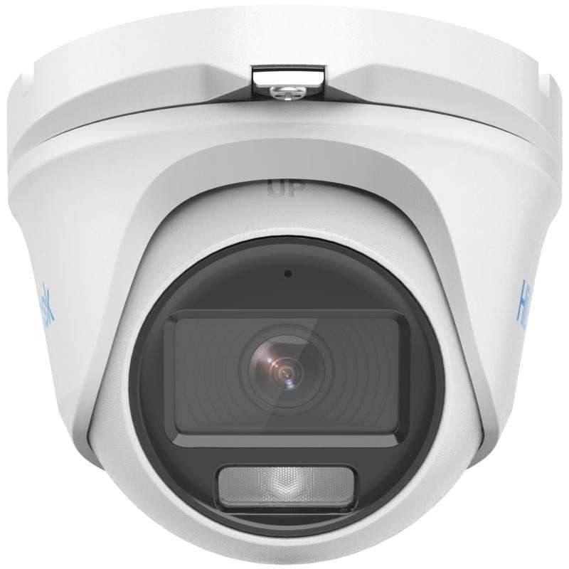 Hikvision Camara Colorvu Turret Turbohd 1080P / Imagen A Color 24/7 / Lente 2.8 Mm / Micrfono Integrado / Luz Blanca 20 Mts / Ip66 / Metalica