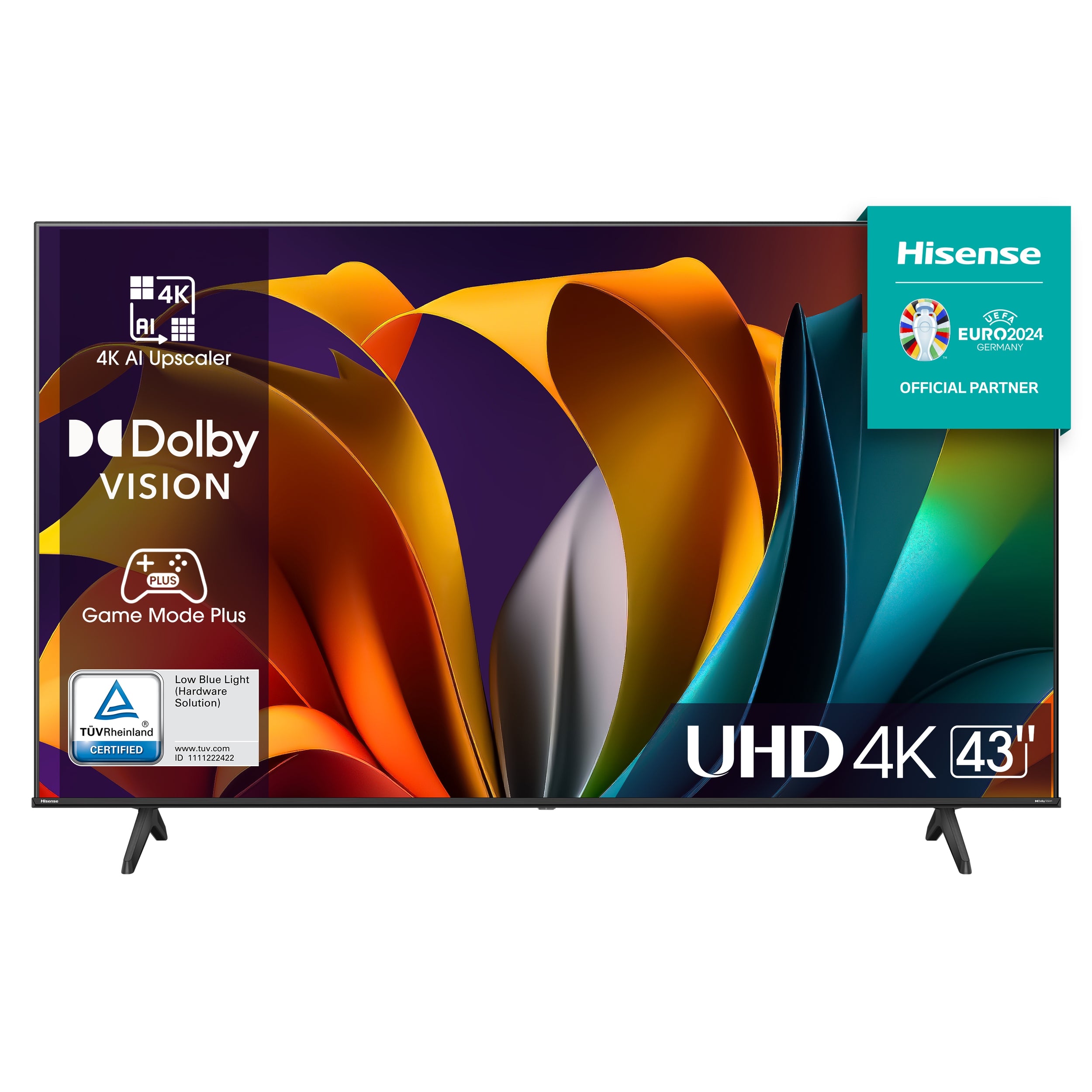 Television Hisense 43A6N Televisor Pulgadas Led 4K Uhd 3840 X 2160 Pixeles Google Smart Tv