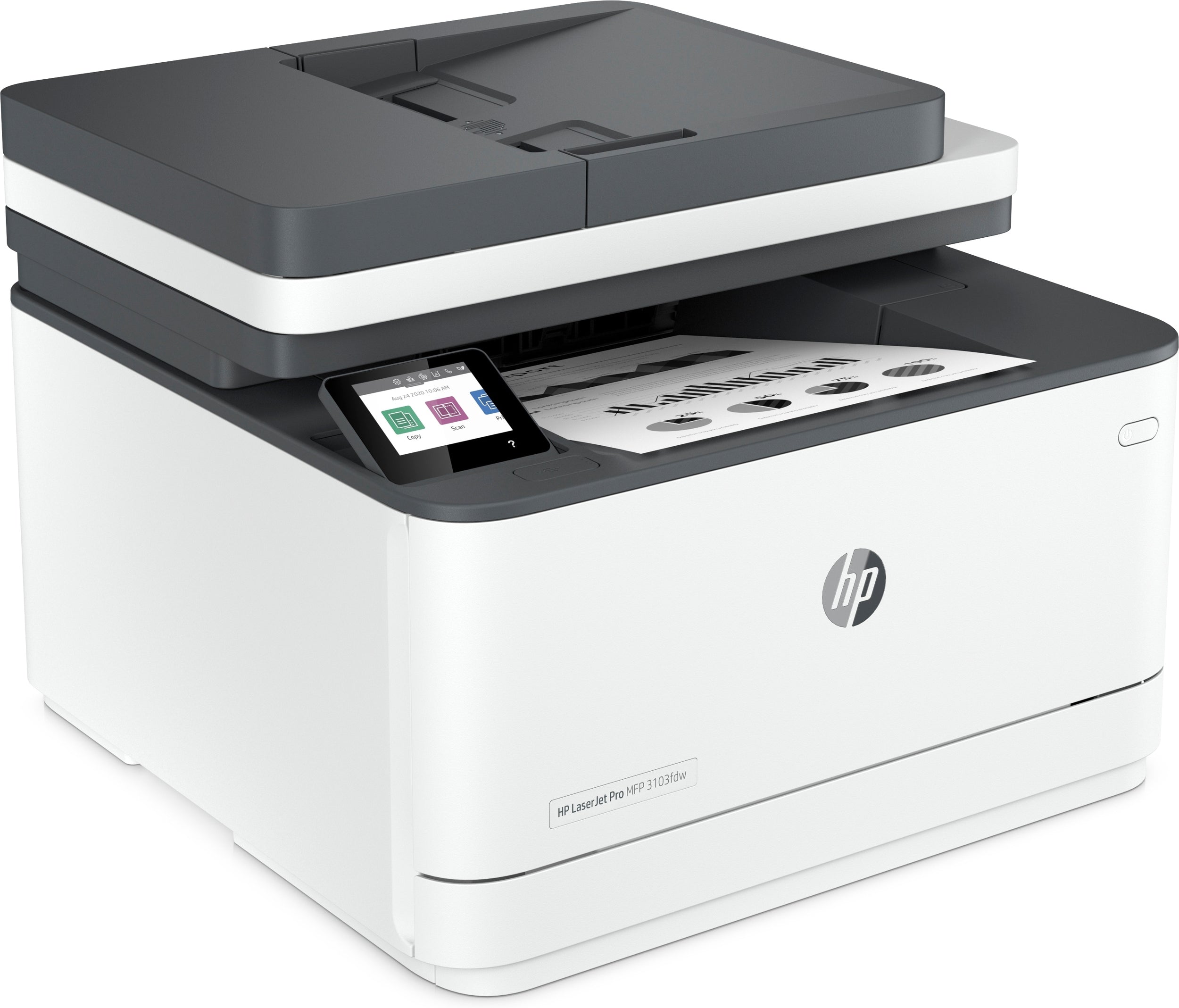 Multifuncional Hps Hp Laserjet Pro Mfp 3103Fdw, 33Ppm Negro, Usb, Wifi, Red, Duplex, Fax, Monocromatica (Sustituto M227Fdw)