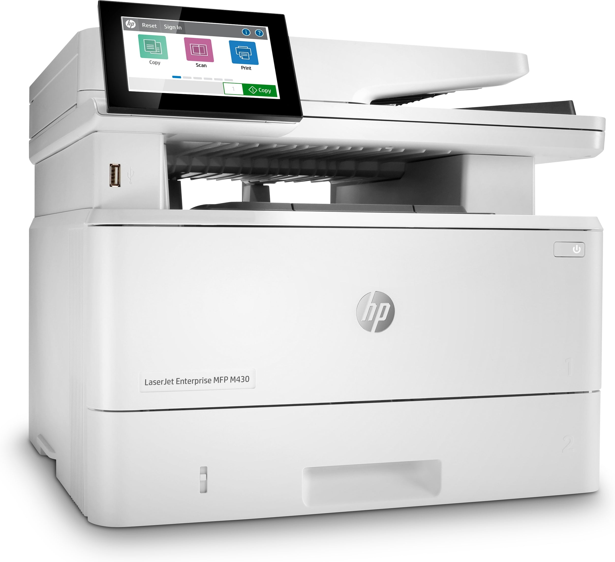 Multifuncional Hp Ops Enterprise M430F, 42 Ppm Negro, Laserjet, Adf, Duplex, Fax, Usb, Ethernet, Monocromatica