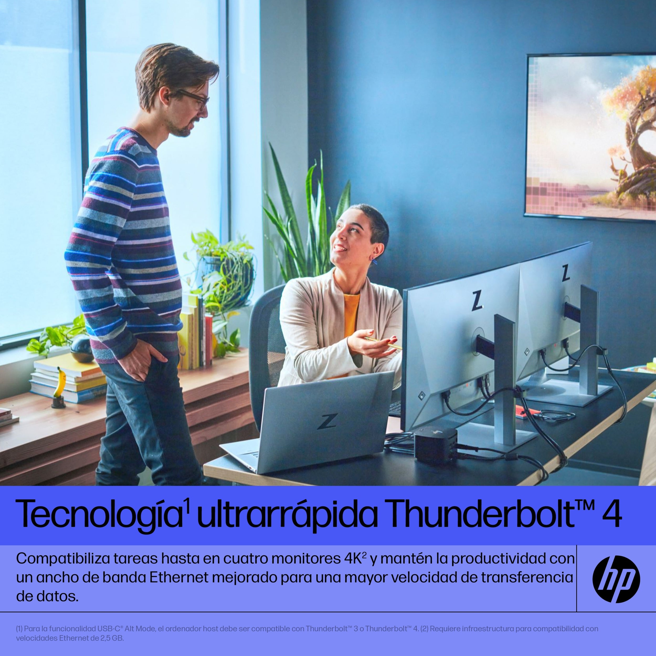 Docking Hp Thunderbolt 120W G4/ 1 Usb-C/ 1 Kensington Lock / 2 X Usb 3.2/1 Hdmi /2 Displayport /1 Rj-45