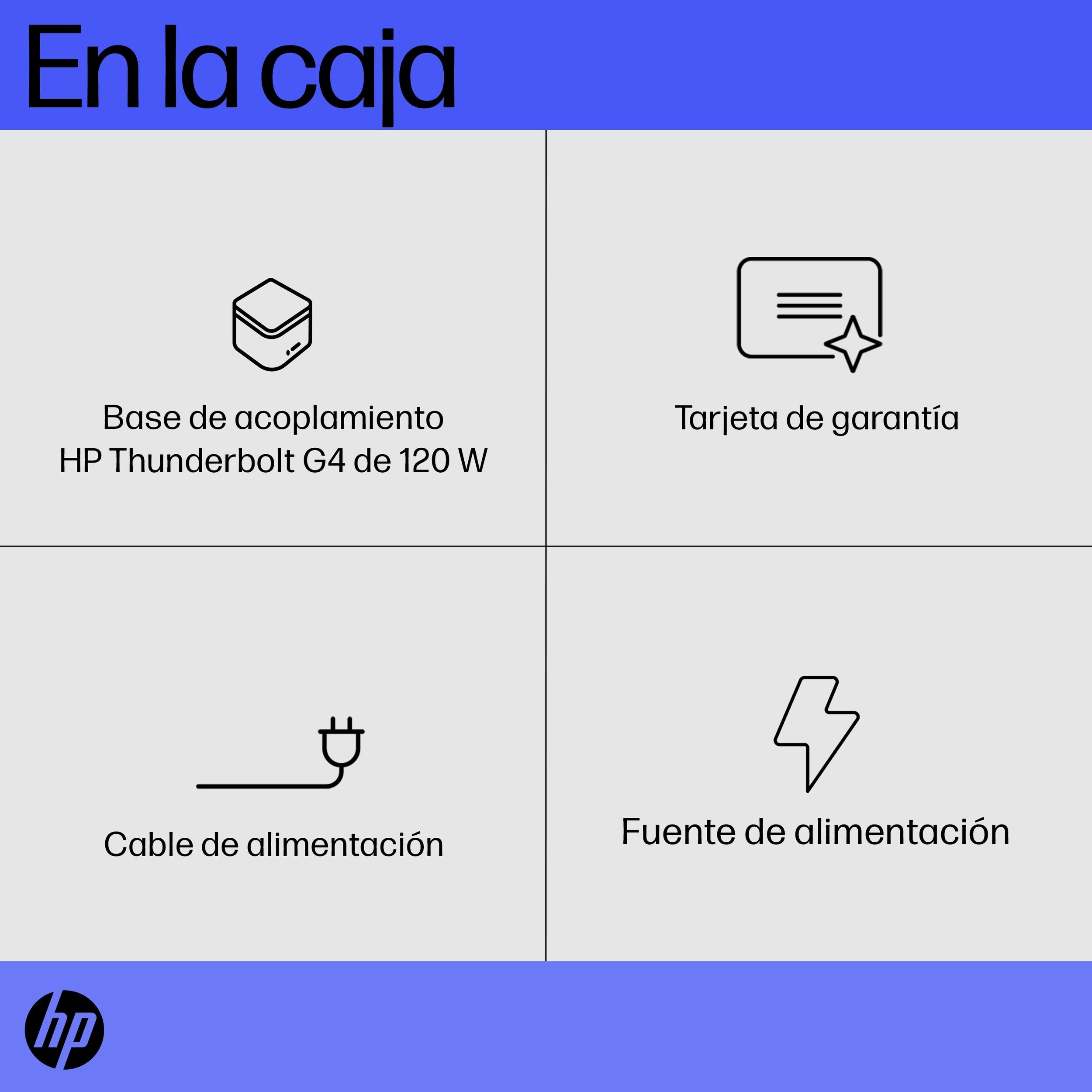 Docking Hp Thunderbolt 120W G4/ 1 Usb-C/ 1 Kensington Lock / 2 X Usb 3.2/1 Hdmi /2 Displayport /1 Rj-45