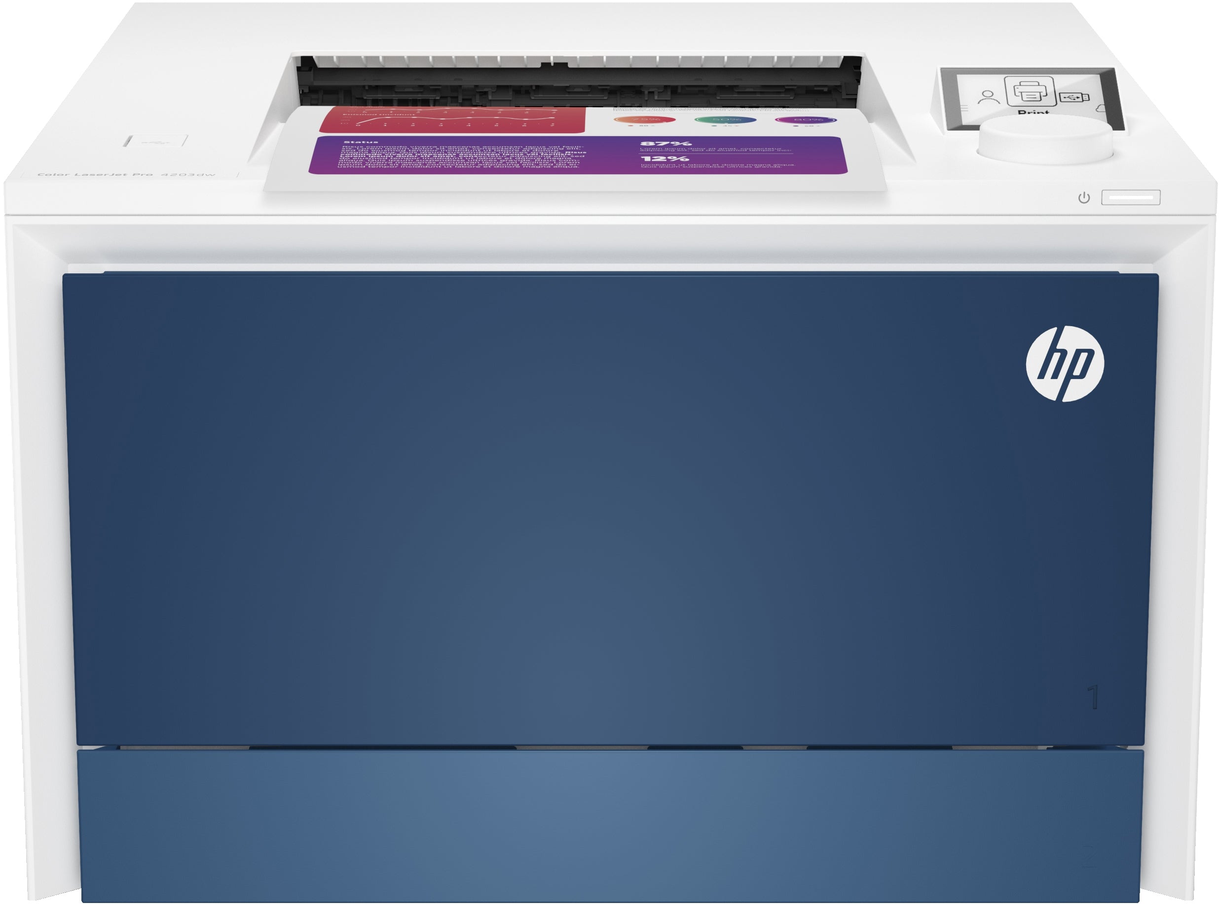 Impresora Hp Ops Laserjet Pro 4203Dw, 33 Ppm Negro/ 33 Color Duplex, Usb, Ethernet (Red), Wifi (Sustituto M454Dw)