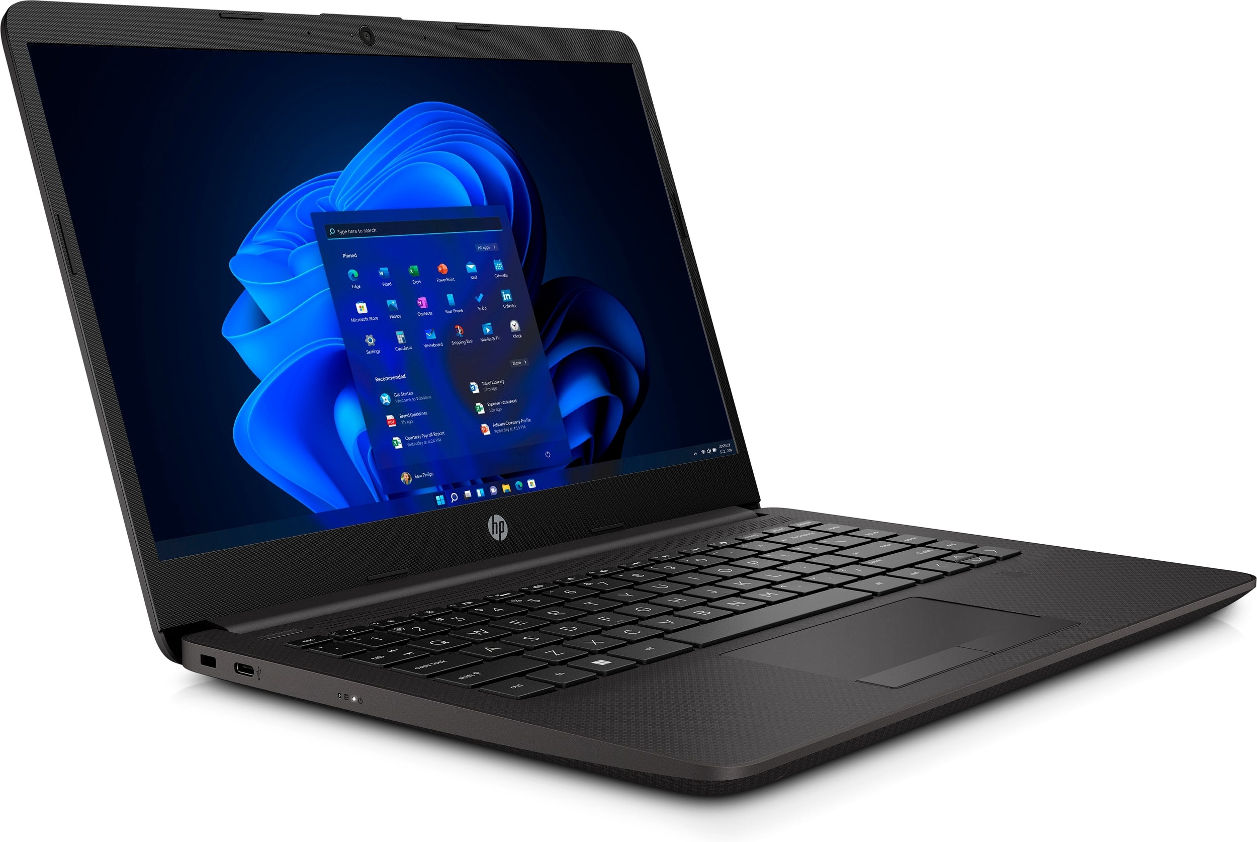 (Ed) Laptop Hp 245 G9 14" Amd R3-3250U 8Gb 256Gbssd W11H Negro 7F211Lt