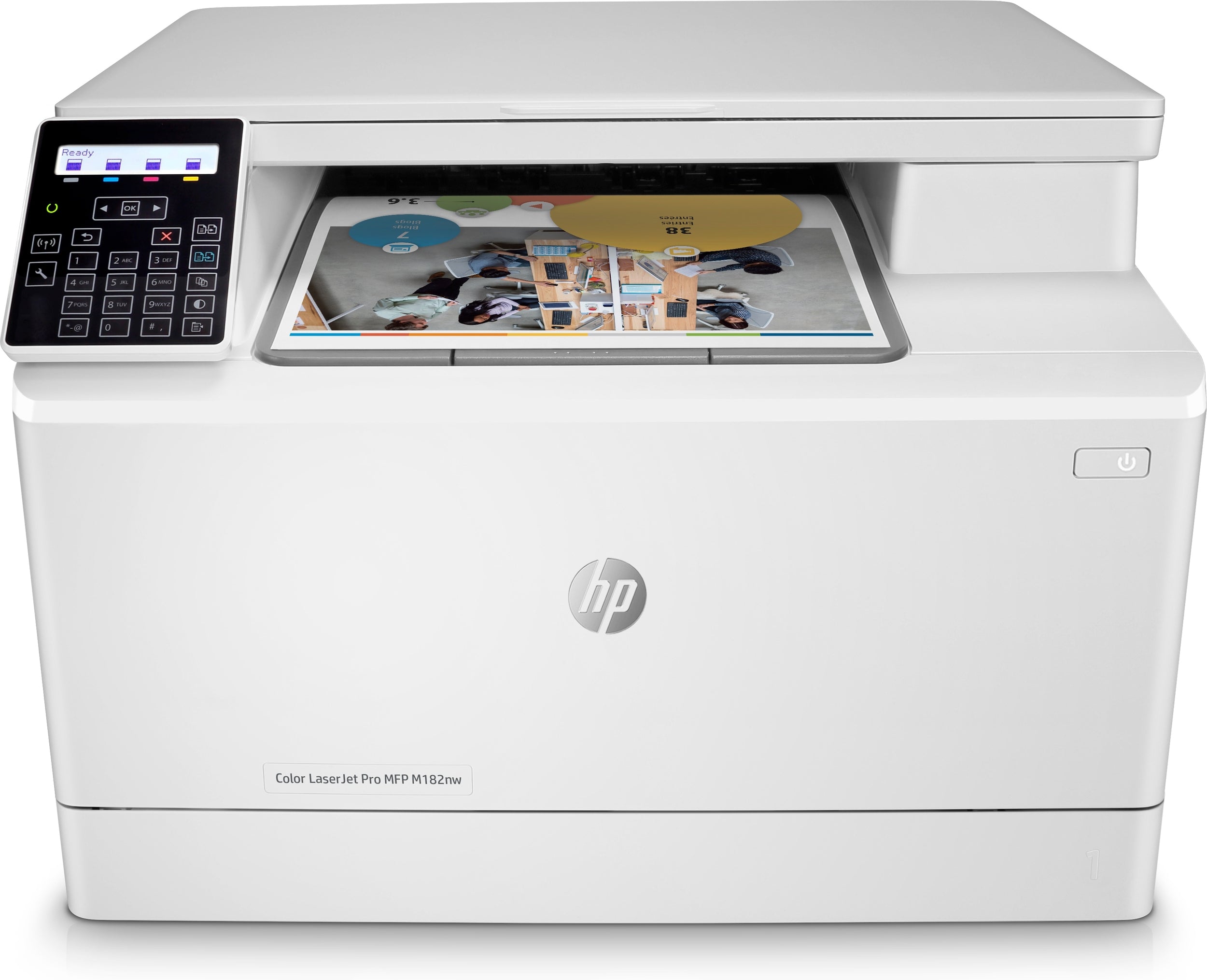 Multifuncional Hps Hp Pro Mfp M182Nw, 17 Ppm Negro Y Color, Laserjet, Usb, Wifi, Red