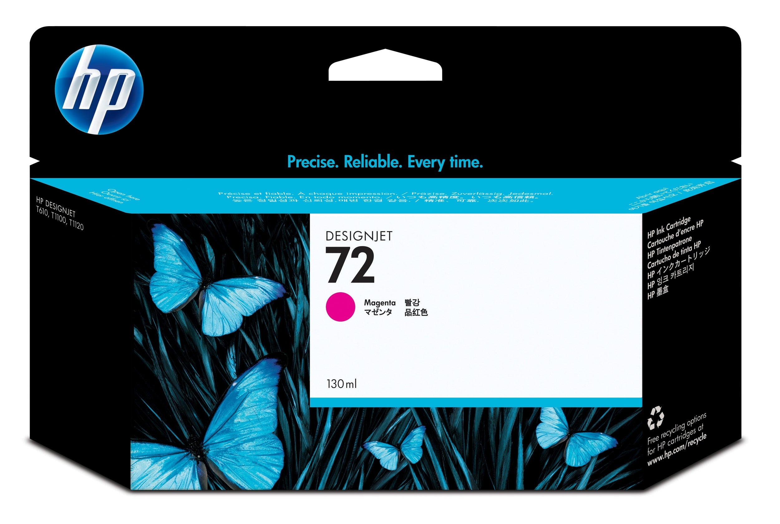 Tinta Hp 72 C9372A Magenta 130Ml