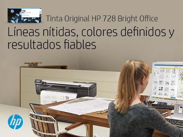 Hp 728 Negro 130Ml Tinta Amplio Formato 3Wx25A