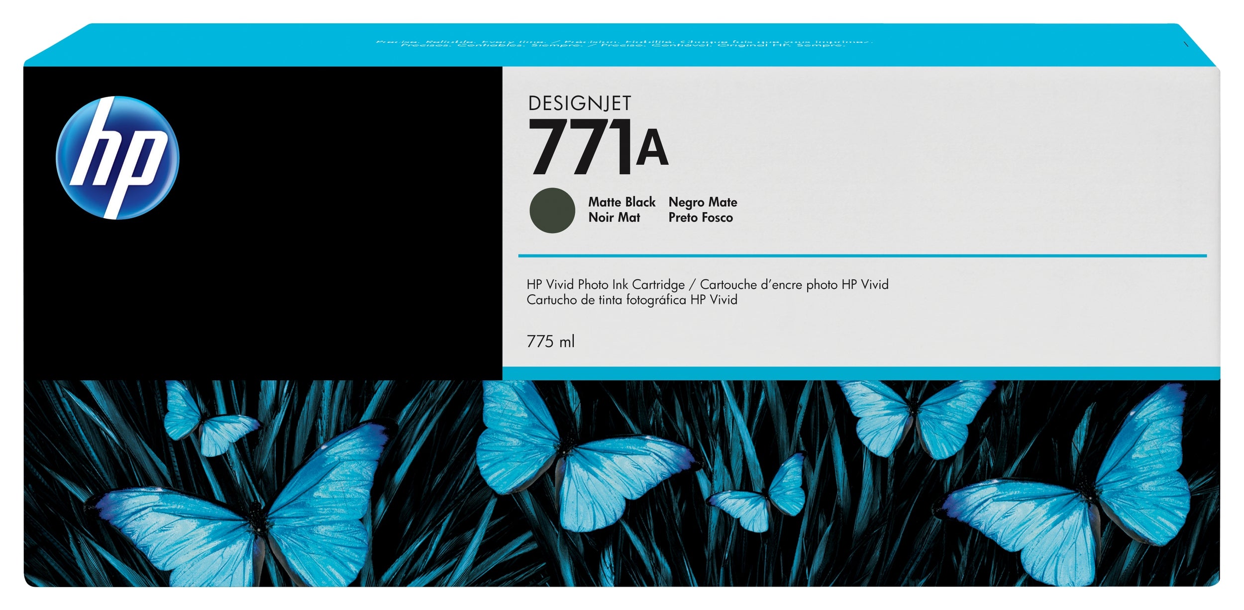 Hp 771 Negro Matte 775Ml Tinta Amplio Formato B6Y15A