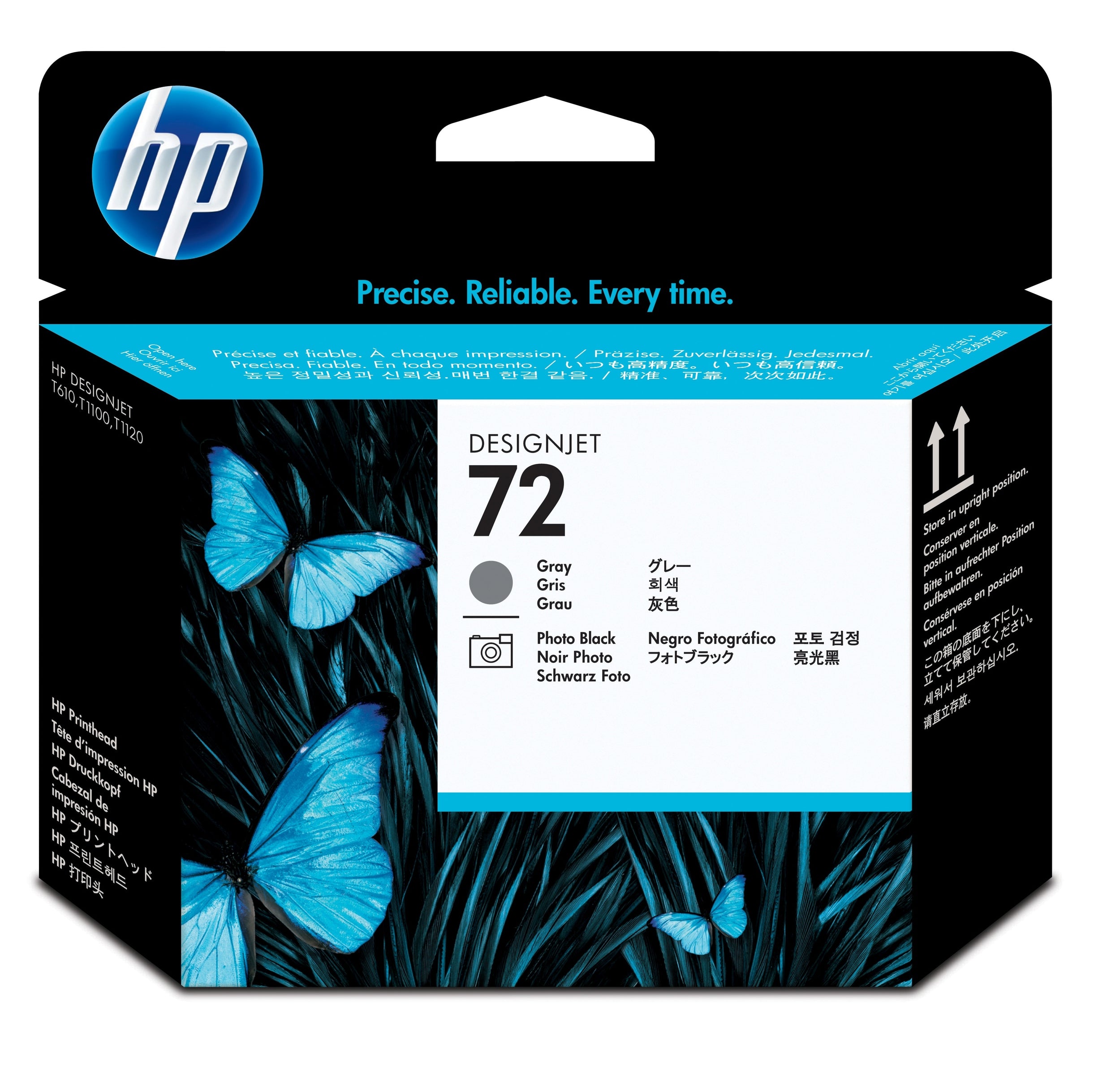 Hp 72 Cabezal Gris/Ngrofoto Tinta Amplio Formato C9380A