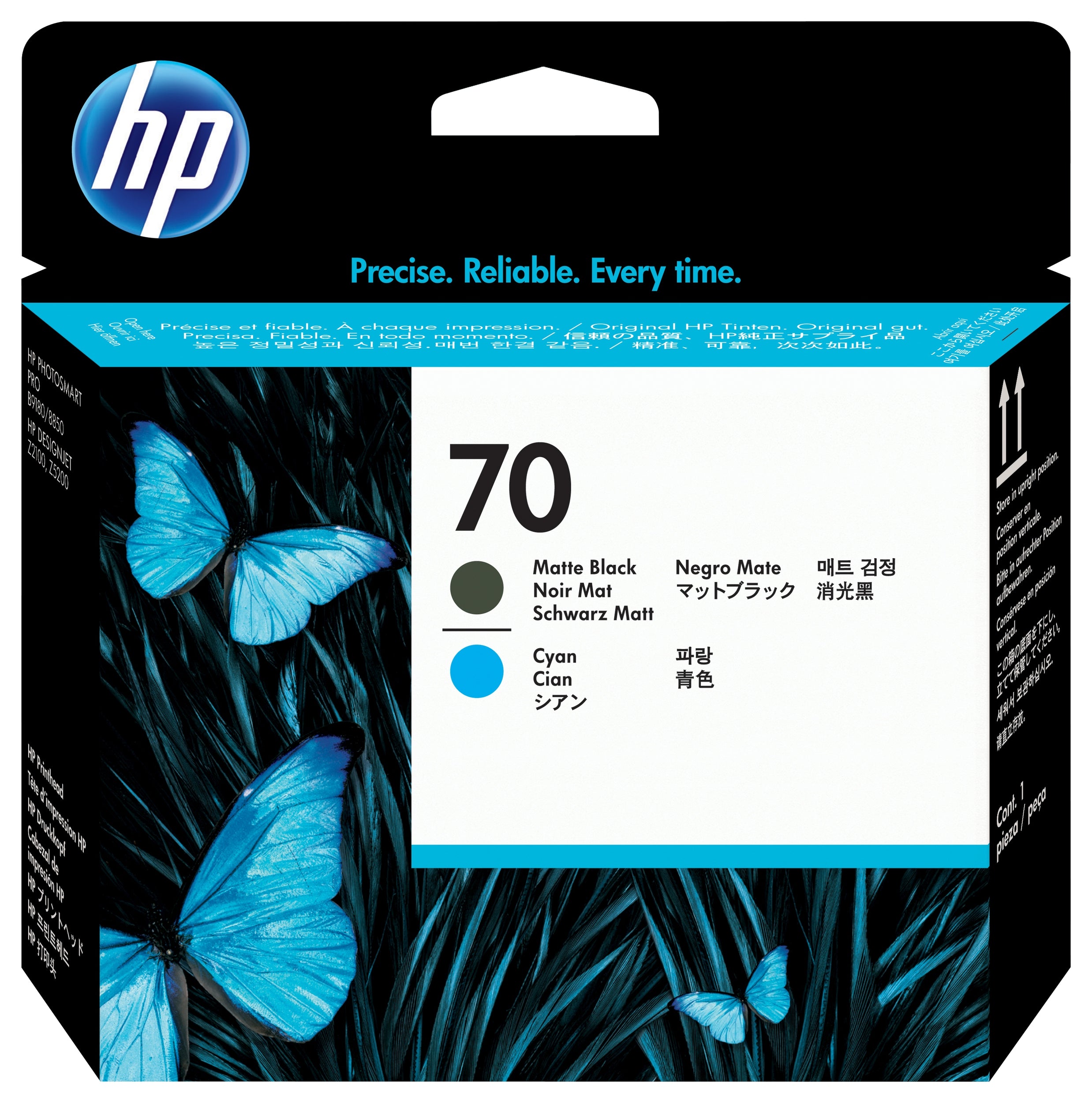 Hp Cabezal Negro Matte/Cyan Tinta Amplio Formato C9404A