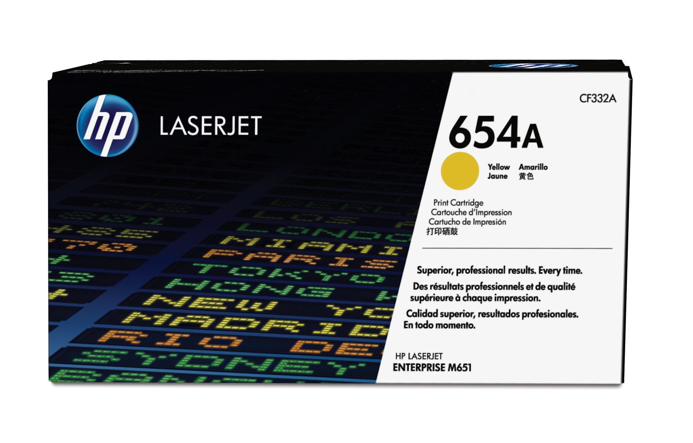 Hp 654A Yellow Laserjet Toner Cartridge