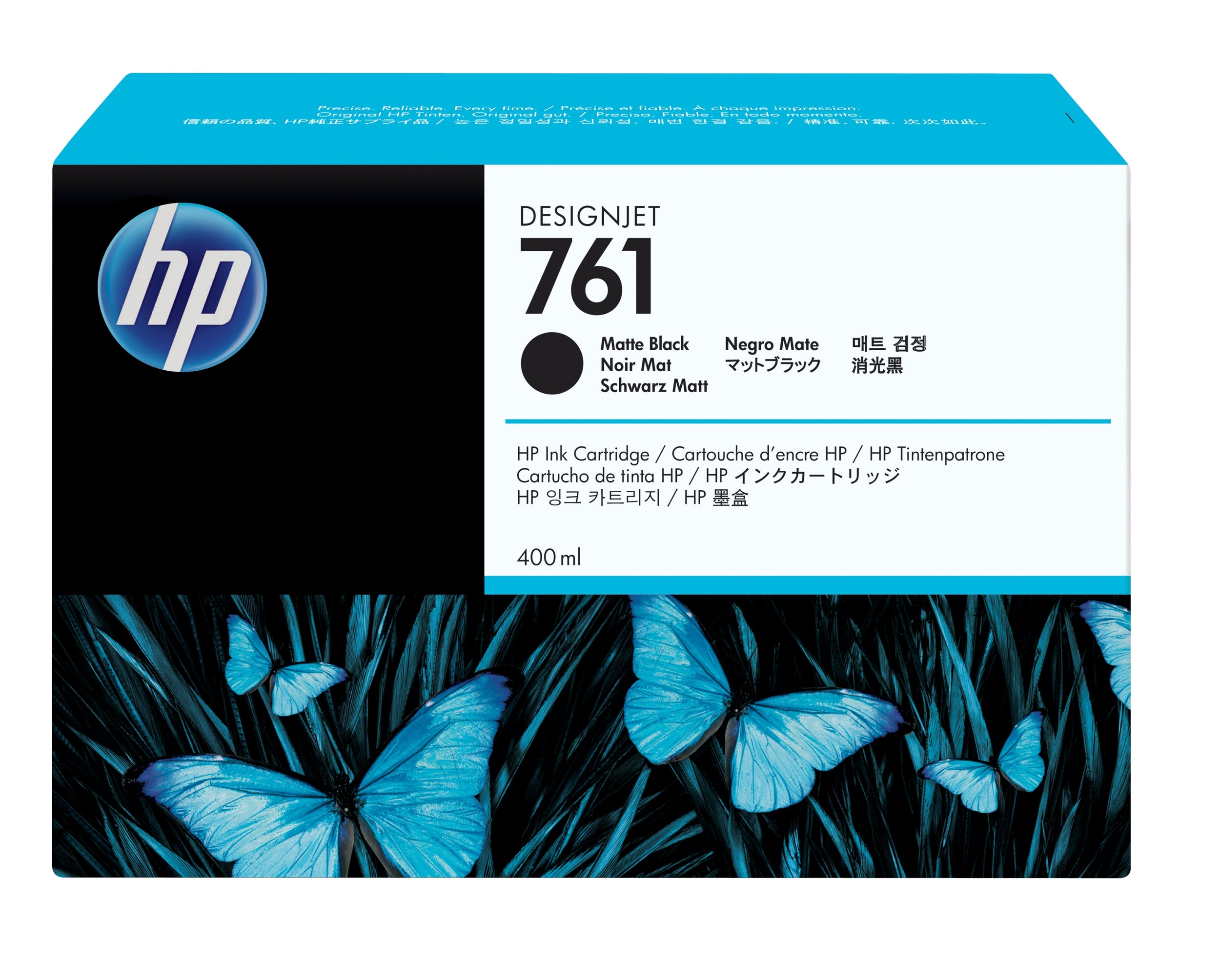 Hp 761 400Ml Matte Black Ink Cartridge  Cm991A