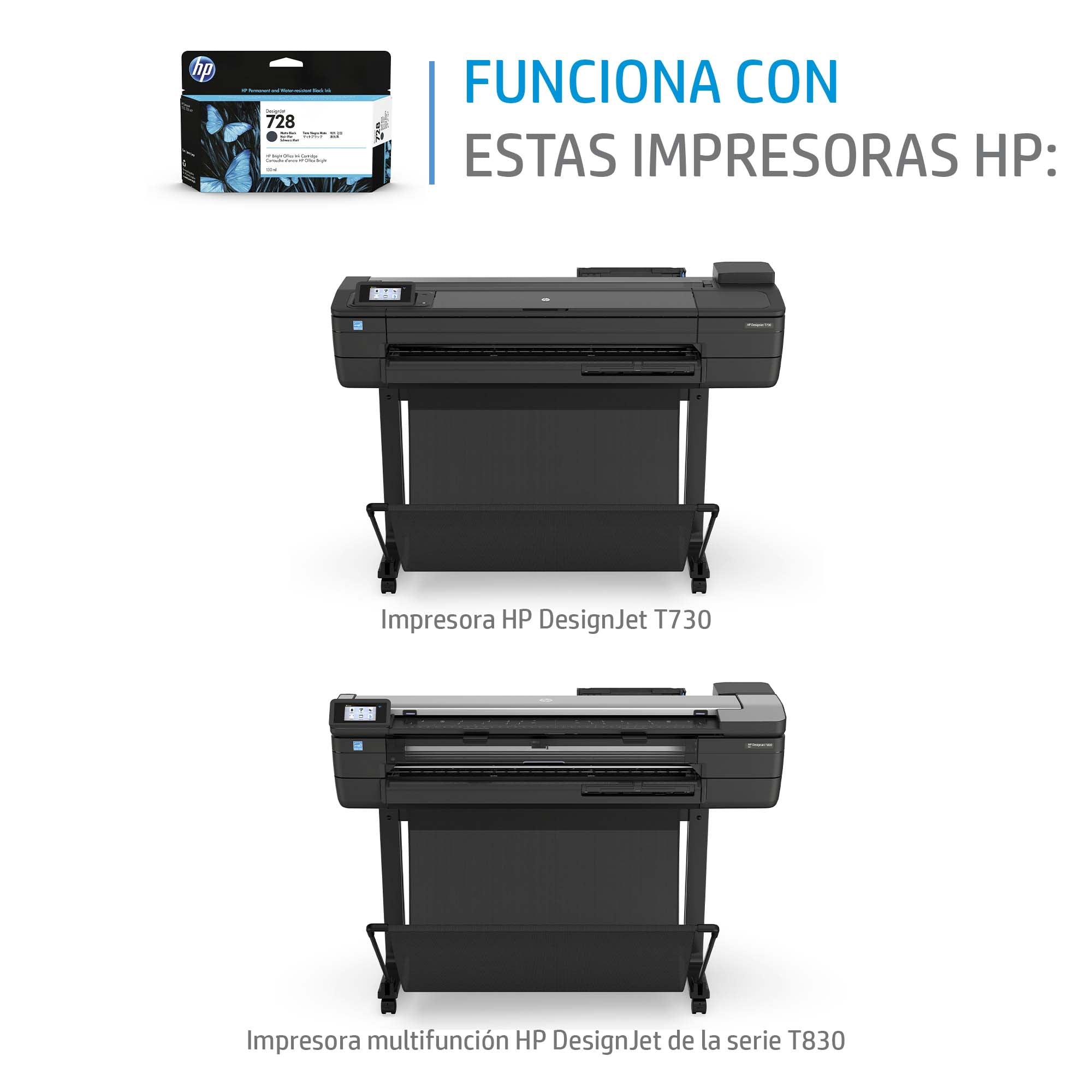 Hp 728 Amarillo 300Ml Tinta Amplio Formato F9K15A