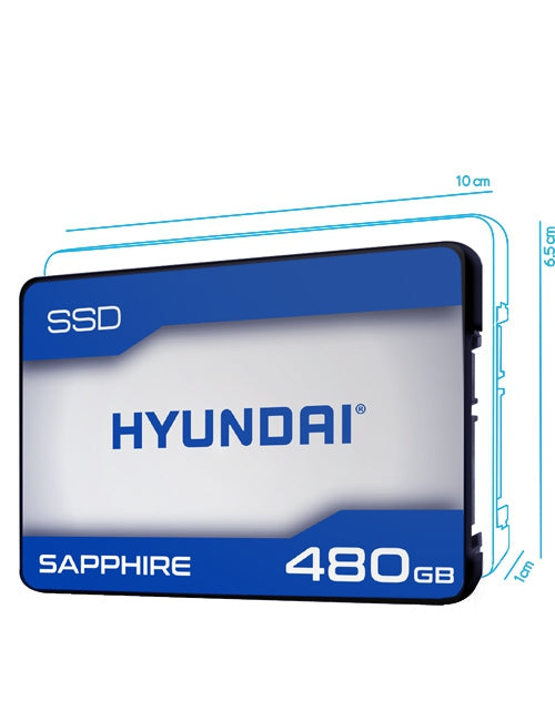 Discos Duros Hyundai C2S3T/480G/New Interno Rapida Transmision De Datos 480Gb Internal Ssd 2.5 Pulgadas Sata Iii Tlc Read Speed 550Mb/S Write 470