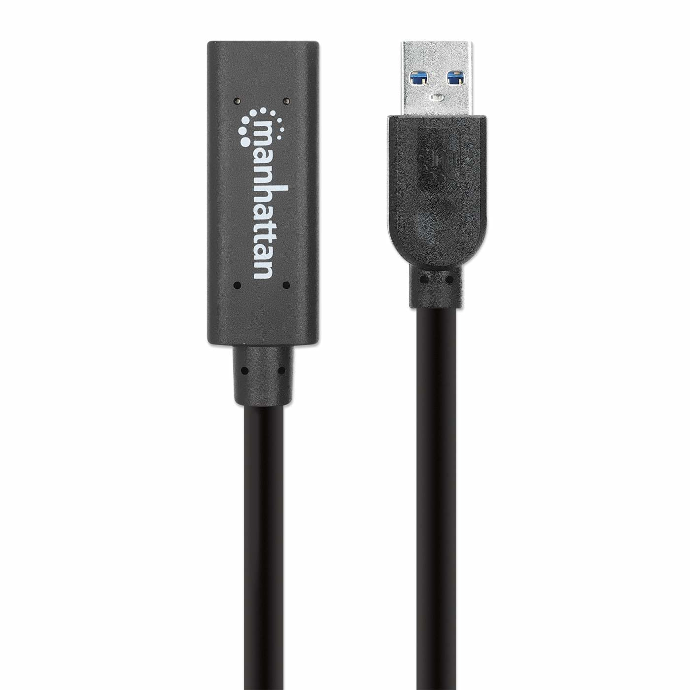 Cable Usb Intellinet 153751 De Extensión Activa Repetidor 3.0 Tipo Macho-Hembra 10Mts Con Amplificador Señal Integrado.