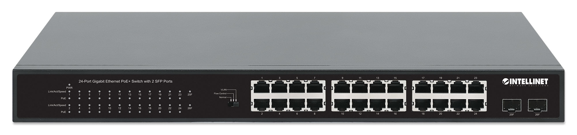 Switch Poe Intellinet 19" Gb 24 Ptos 370W 30Wxpto+2Sfp (561891)