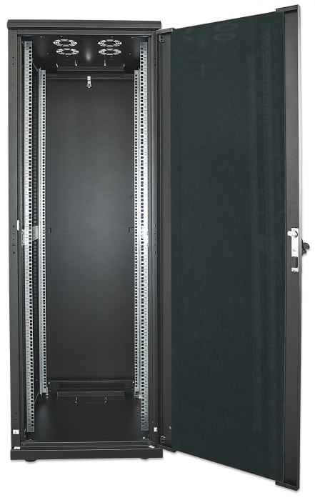 Gabinete De Piso Intellinet 713108 19 Pulgadas Rack Cerrado 26U Puerta Cristal 600*800 Flatpack.