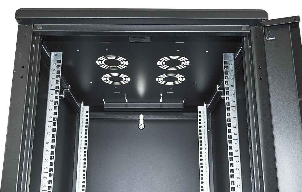 Gabinete De Piso Intellinet 713108 19 Pulgadas Rack Cerrado 26U Puerta Cristal 600*800 Flatpack.