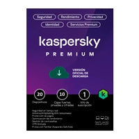 Esd Kaspersky Premium (Total Security) / 20 Dispositivos / 10 Cuentas Kpm / 1 Año