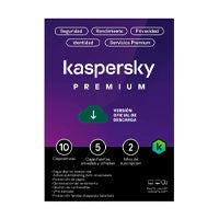 Esd Kaspersky Premium (Total Security) / 10 Dispositivos / 5 Cuentas Kpm / 2 Años