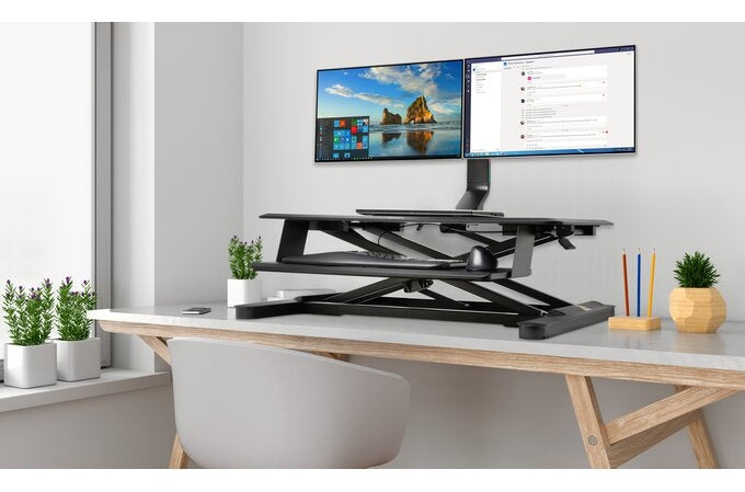 Space Saving Monitor Arm Dual