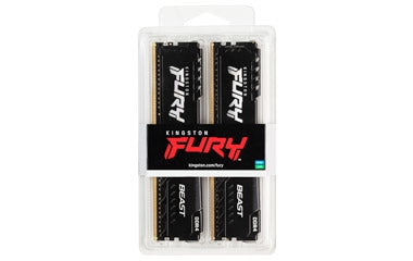 Kit Memoria Kingston Fury Beast Black Xmp/  Ddr4 /16Gb (2X8Gb) / 3200Mt/S / Dimm / Cl16  (Kf432C16Bbk2/16)