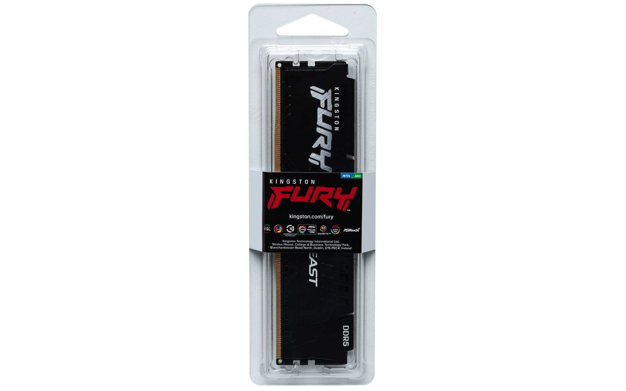 (Ob) Memoria Ddr5 Kingston Furybeast Black 32Gb 4800Mhz Cl38(Kf548C38Bb-32)