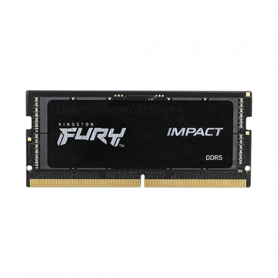 Memoria Kingston Sodimm Ddr5 32Gb   4800Mt/S  Fury Impact Black Cl38 262-Pin  1.1V (Kf548S38Ib-32)