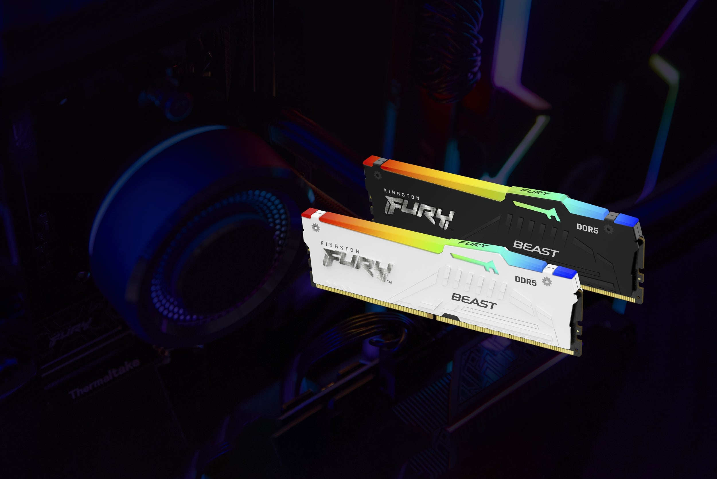 Memoria Ram Kingston Fury Beast Ddr5 Black Expo 16Gb 5600Mhz Cl36 Rgb (Kf552C36Bbea-16)