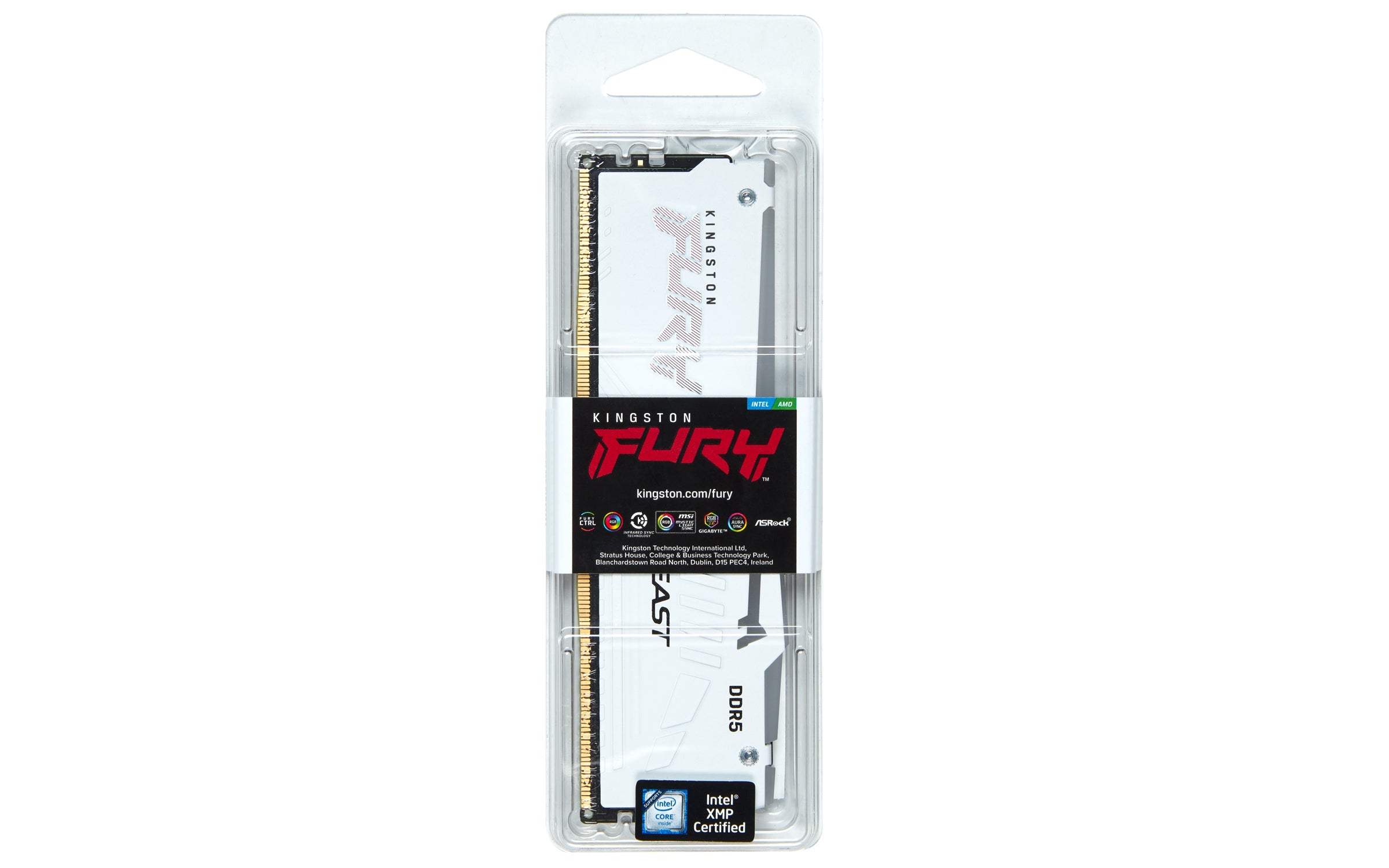 Memoria Ddr5 Kingston Furyb Blanco 16Gb 6000Mhzrgb Ex (Kf560C36Bwe2A-16