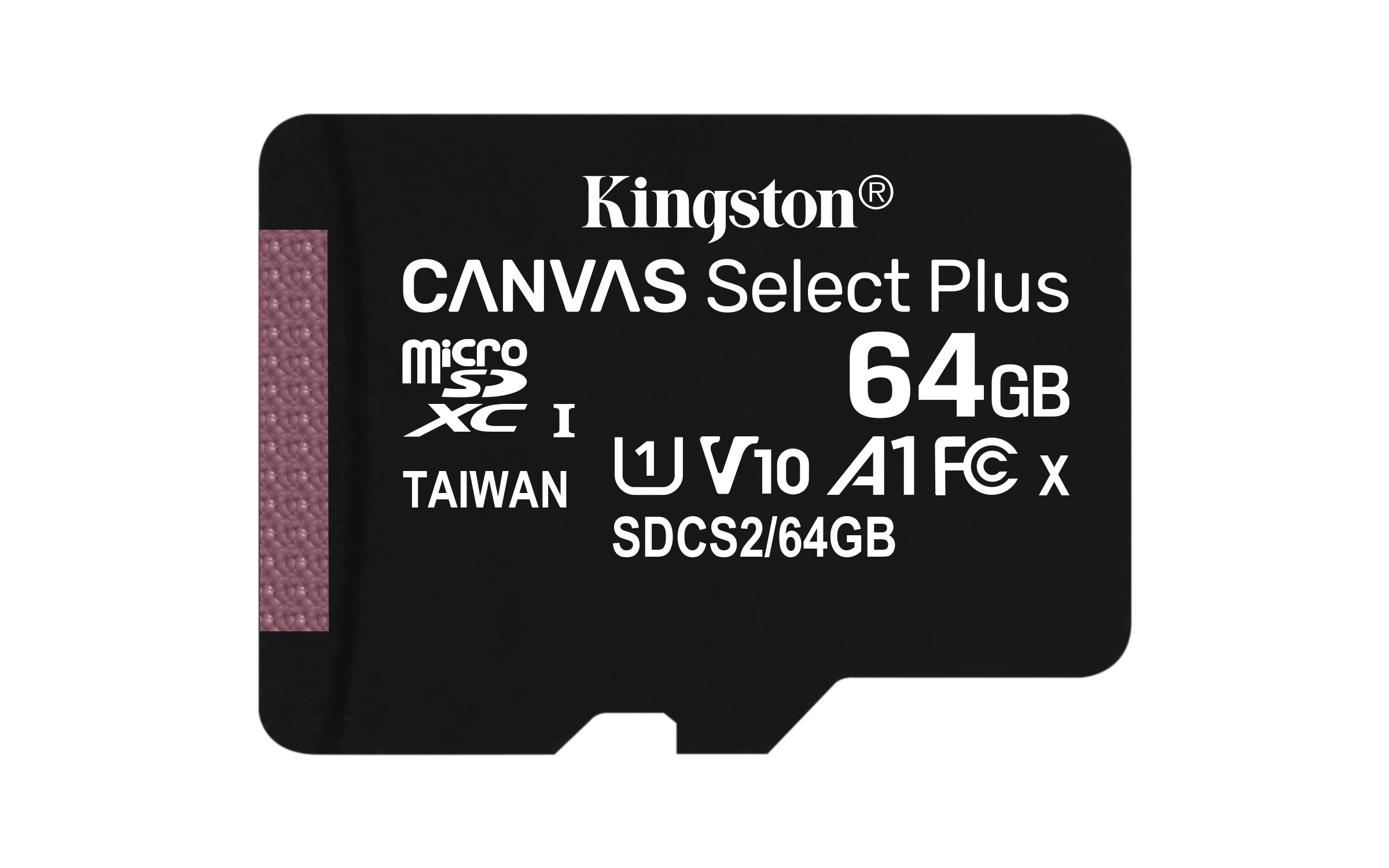 Memoria Kingston Microsd Canvas Select Plus 64Gb V10 / Sin Adaptador/ 100Mb/Seg Lectura (Sdcs2/64Gbsp)