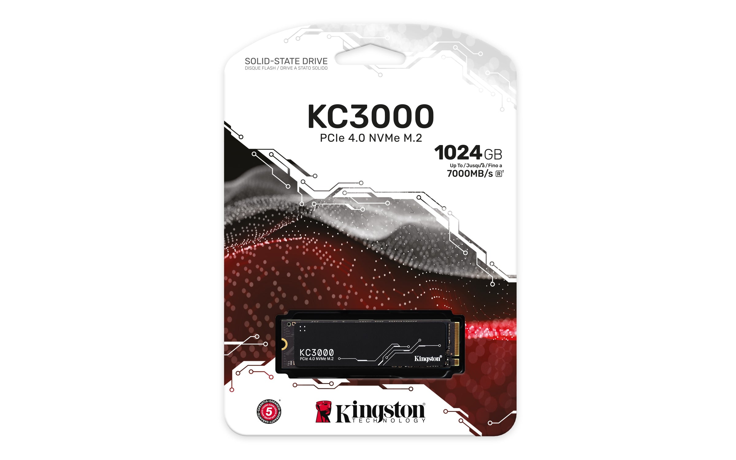 (Ed) Unidad Ssd Kingston Kc3000 1024G M.2 2280 (Skc3000S/1024G)