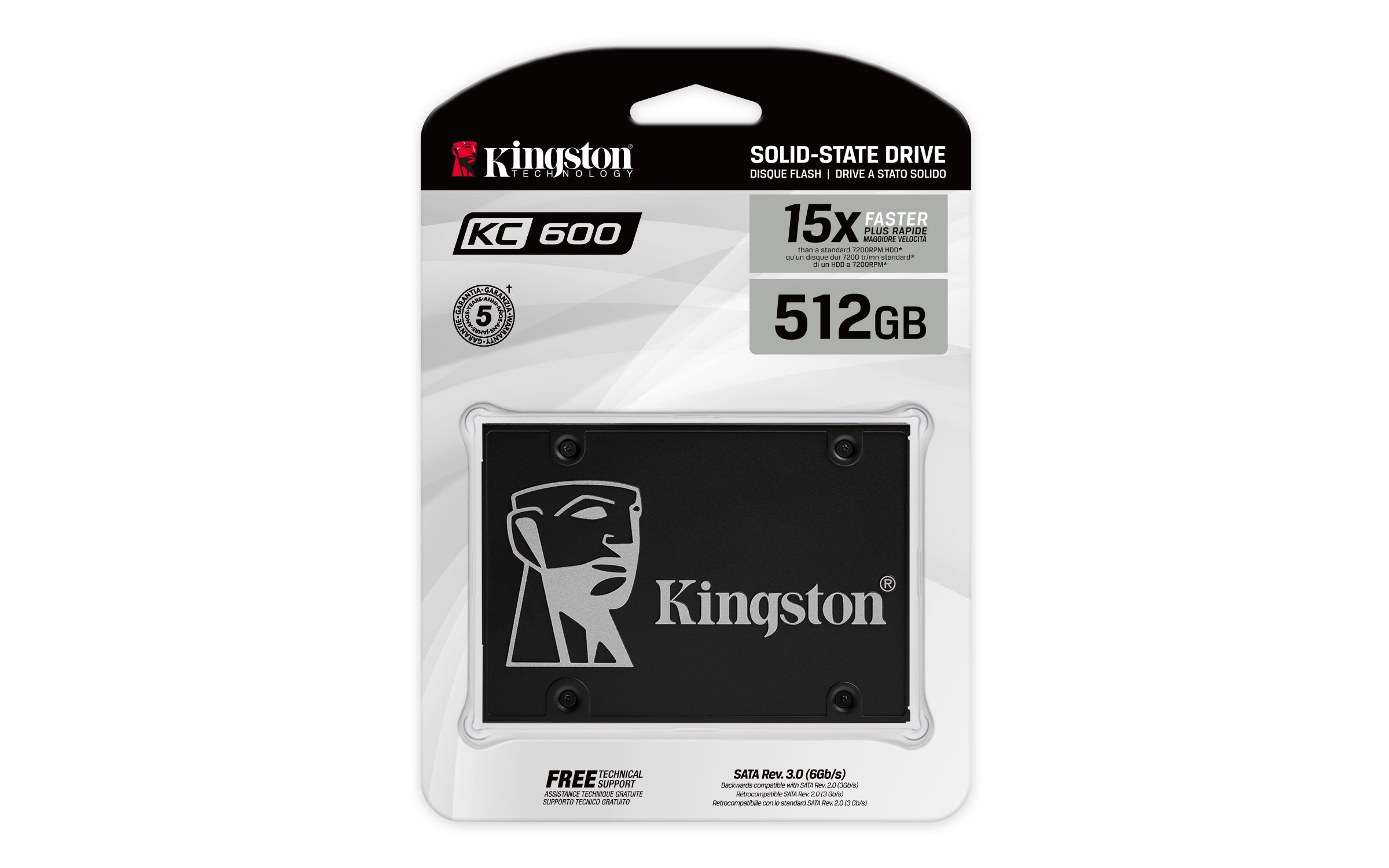 (Open Box)Unidad Ssd Kingston 512Gb Sata 3 2.5"Skc600/512G