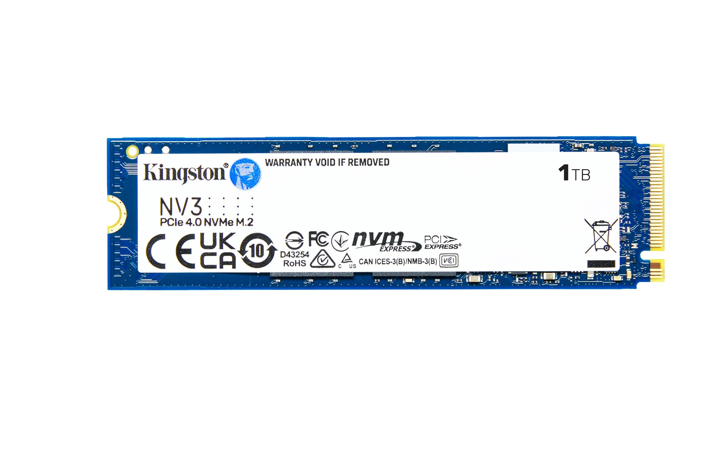 Unidad Ssd Kingston Nv3 1Tb M.2 2280 Nvme 6000Mb/S (Snv3S/1000G)