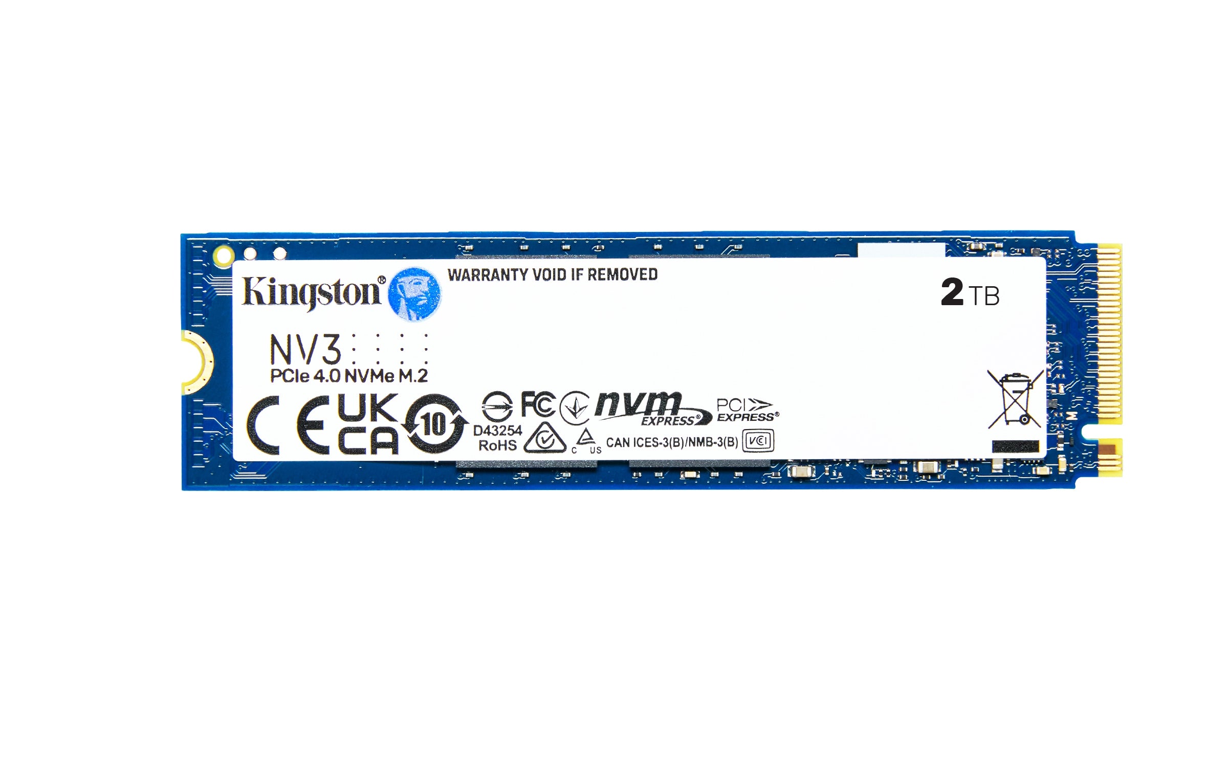 Unidad Ssd Kingston Nv3 2Tb M.2 2280 Nvme 6000Mb/S (Snv3S/2000G)