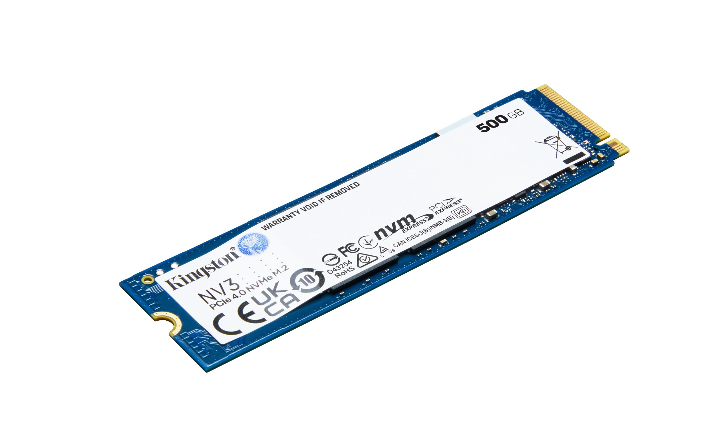 Unidad Ssd Kingston Nv3 500G M.2 2280 Nvme 6000Mb/S (Snv3S/500G)