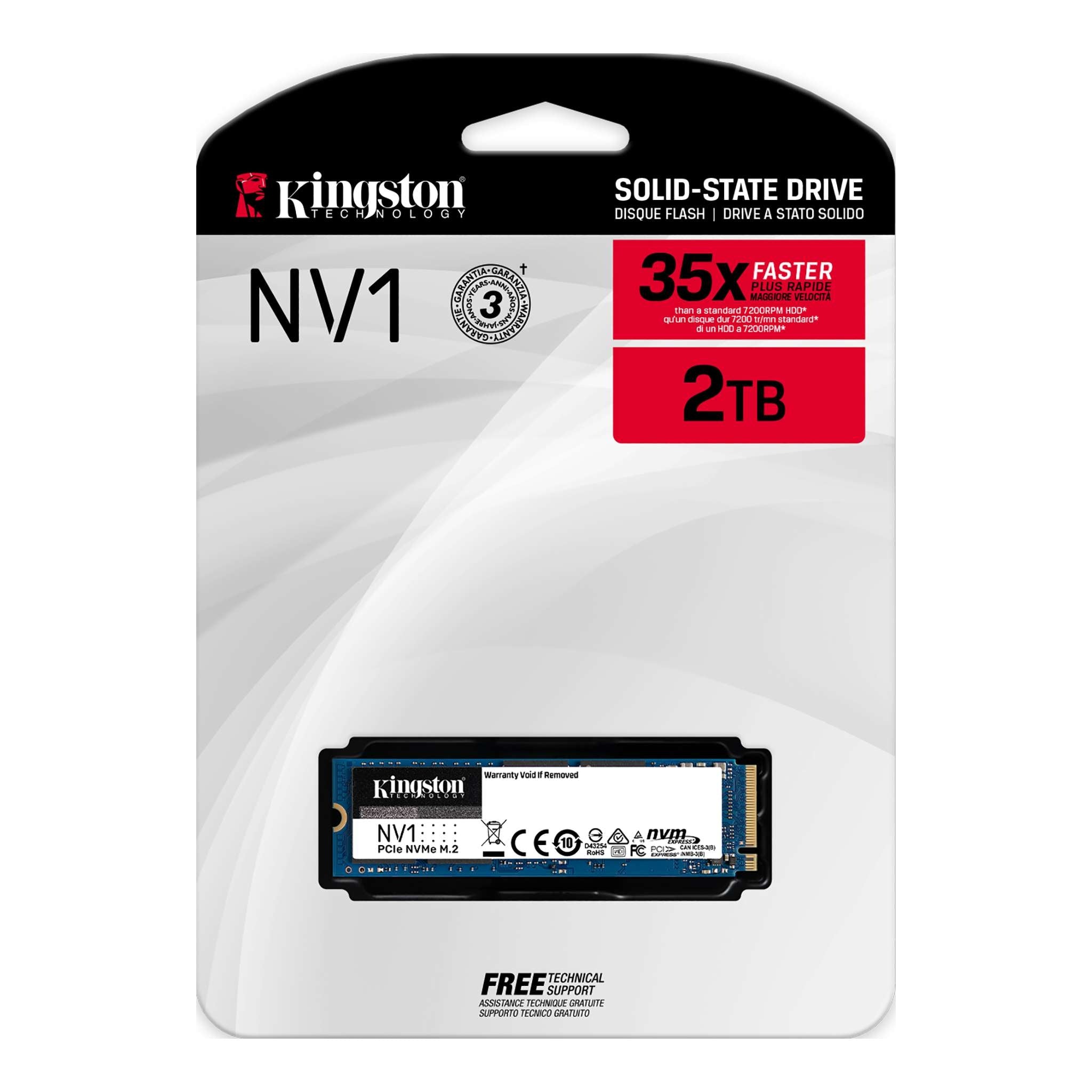 (Ob) Unidad Ssd Kingston Nv1 2000Gb M.2 2280 Nvme (Snvs/2000G)