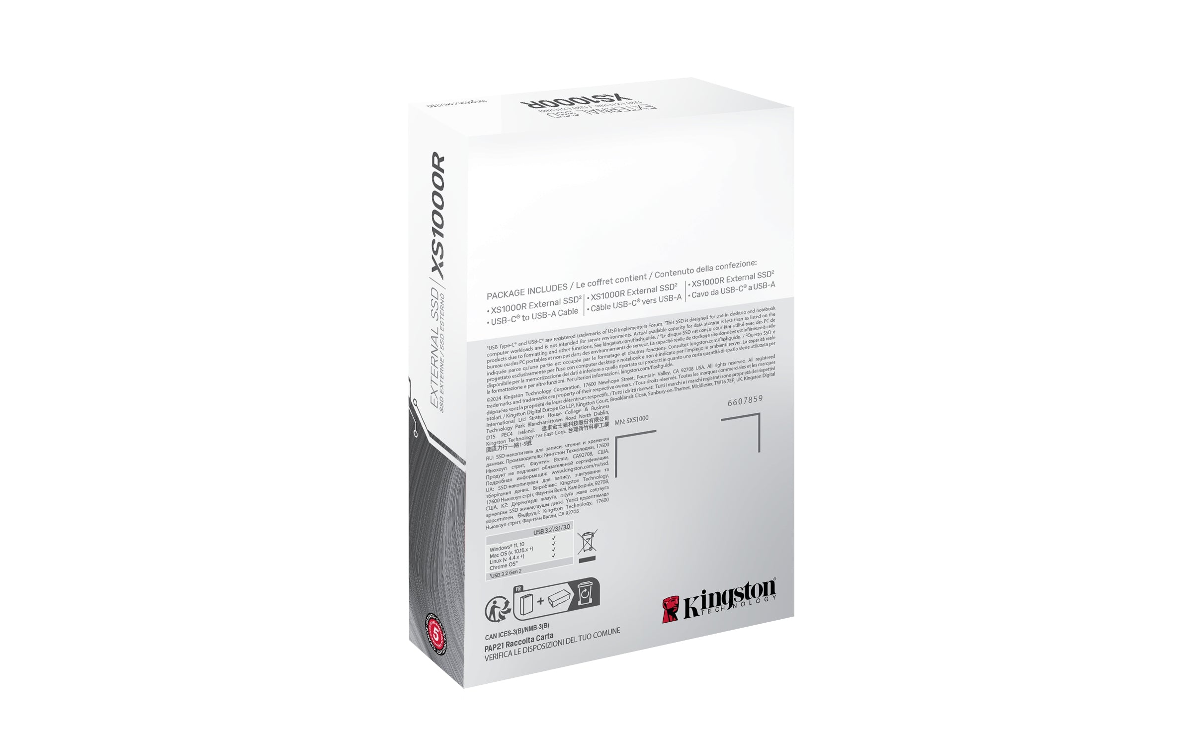 Unidad Ssd Kingston Sxs1000 1Tb Portatil Red Type-C-A (Sxs1000R/1000G)