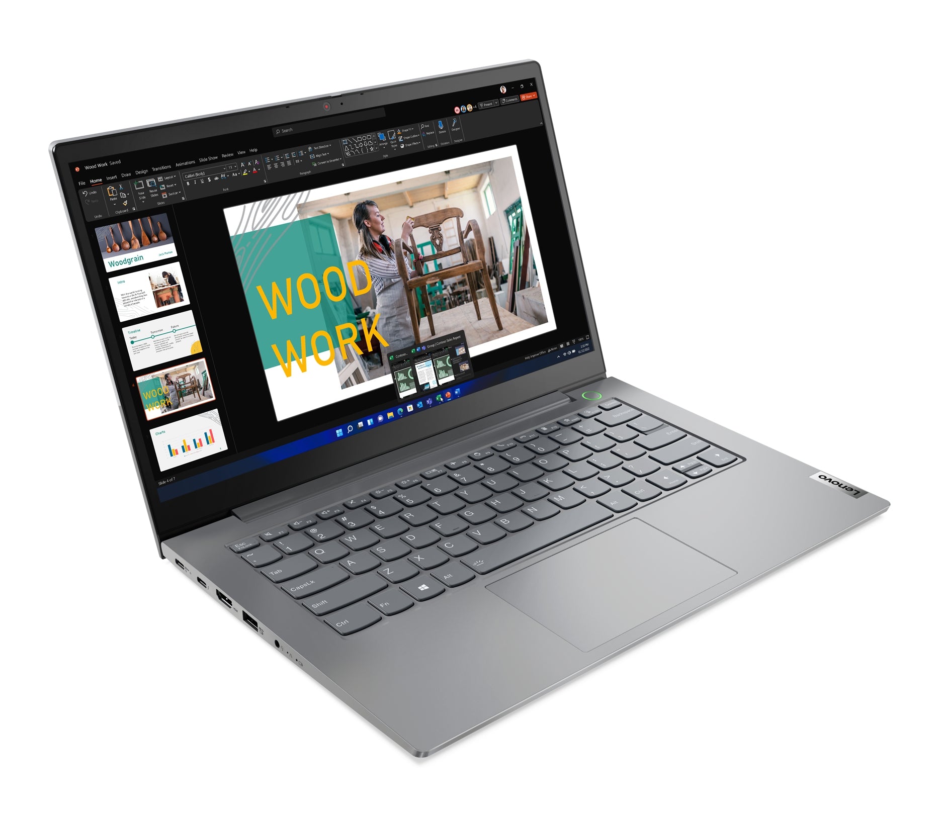 Laptop Lenovo Thinkbook Aluminio 14 G4 Iap// Core I7-1255U 3.5Ghz// 16 Gb (8Gb Soldered Ddr4-3200 + 8Gb So-Dimm Ddr4-3200)// 1 Tb Ssd M.2 2242//14 Fhd//Rj45//Fingerprint// Win 11 Pro//Rj45//1Y Cci