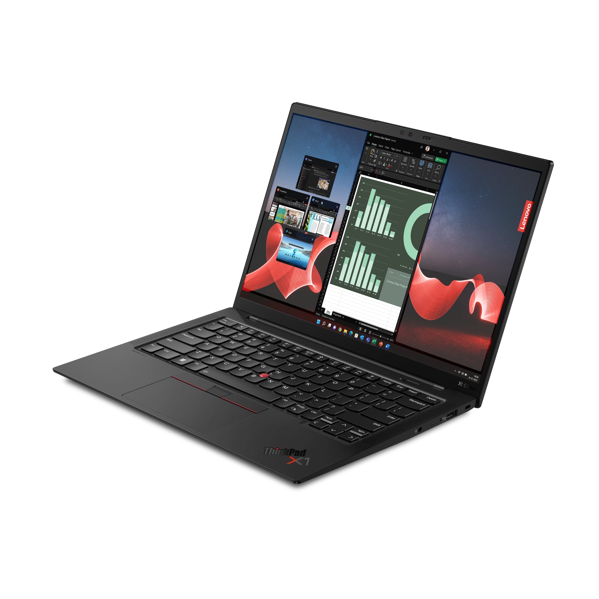 Laptop Lenovo Think X1 Carbon Gen 11// Core I7-1355U 1.7 Ghz// 32Gb Soldered Lpddr5-6000// 1Tb Ssd M.2 2280// 14 Wuxga Non-Touch// Backlit,Spanish // Fingerprint// Win 11 Pro// 3Y Premier Support