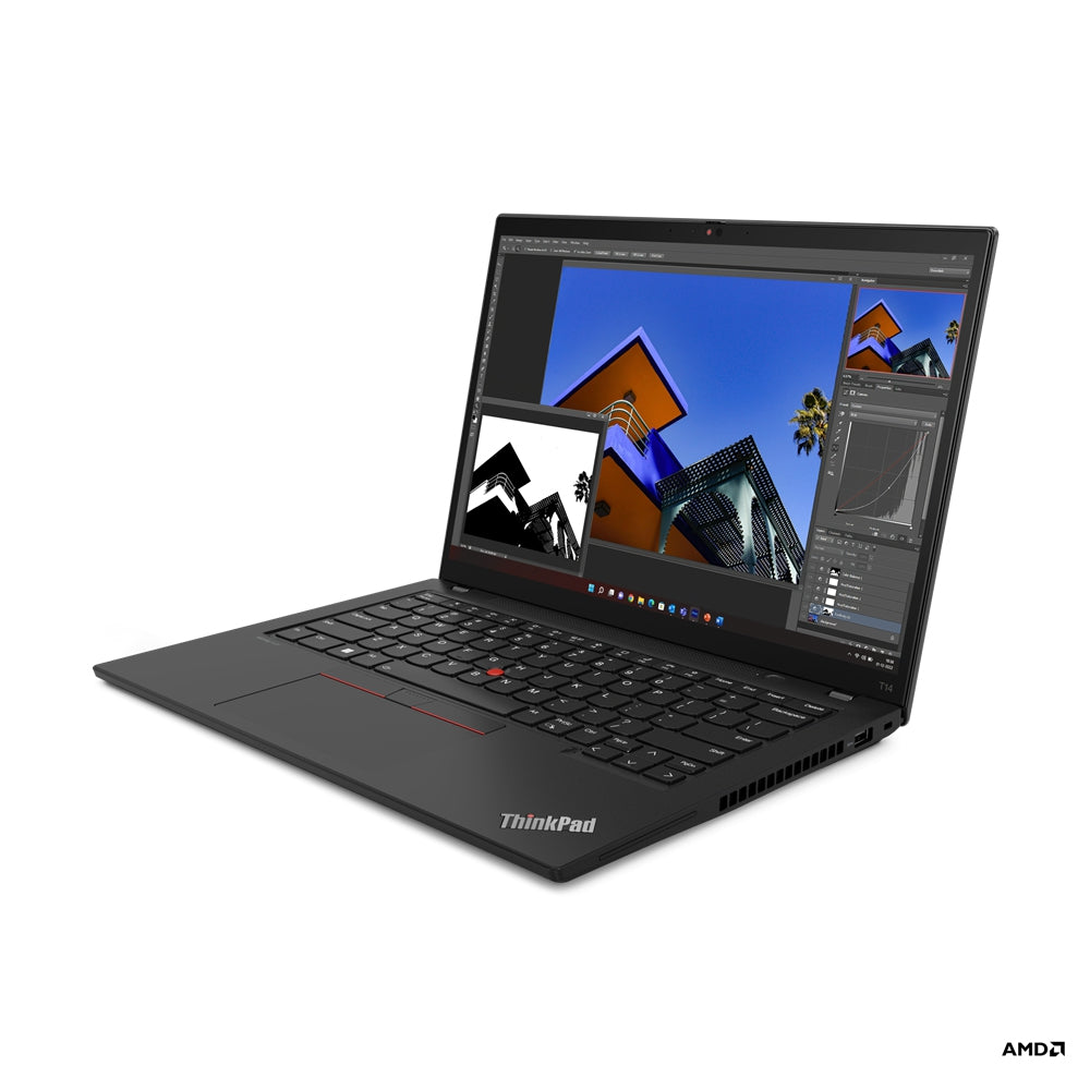 Laptop Lenovo Thinkpad T14 Gen 4| Ryzen 7 Pro 7840U 3.3 Ghz| 32Gb Soldered Lpddr5X-6400|1Tb Ssd M.2 2280| 14 Wuxga| Backlit,Spanish| Win 11 Pro| 3Y Premier Support Plus