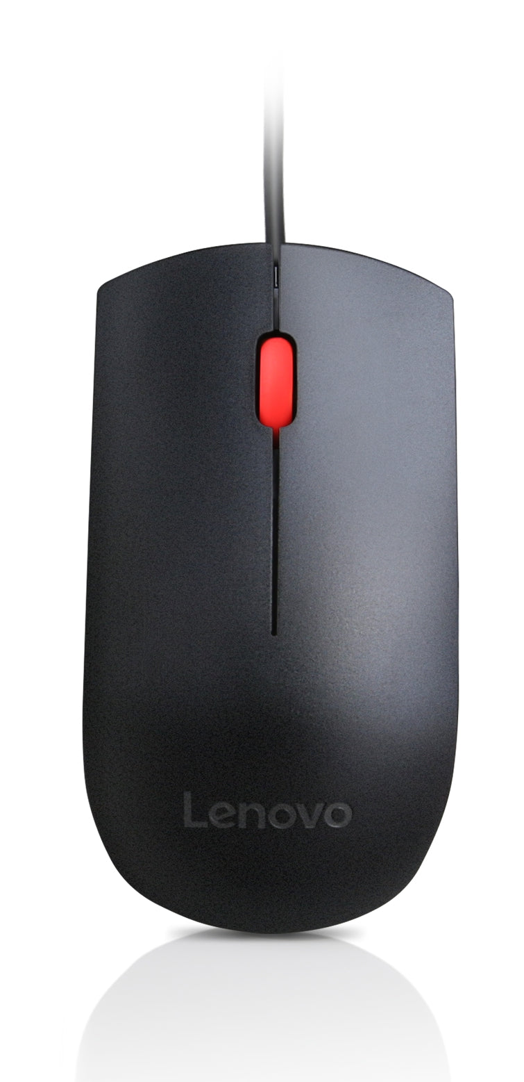 Mouse Usb Lenovo Essential Alambrico Conexion Por Cable